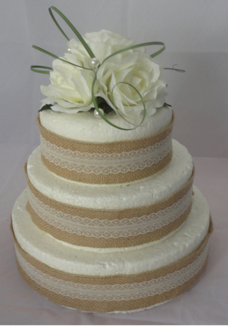 Ivory Rose Cake Topper